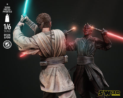 Obi Wan vs Darth Maul Diorama