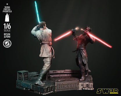 Obi Wan vs Darth Maul Diorama