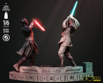 Obi Wan vs Darth Maul Diorama