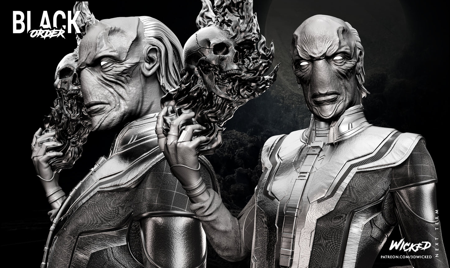 Ebony Maw Statue