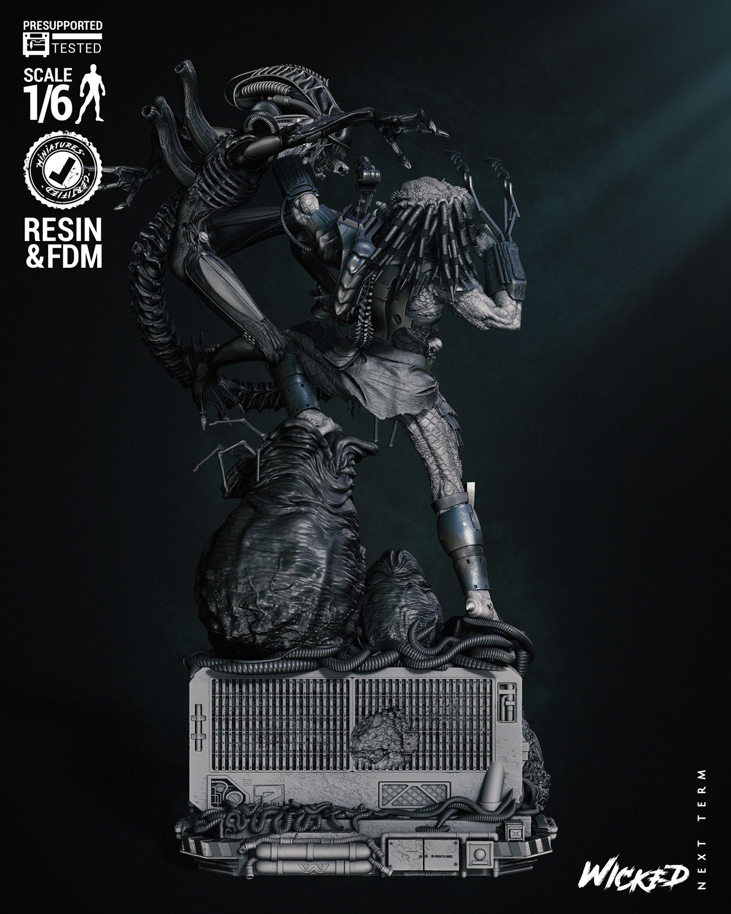 Predator Vs Alien Diorama