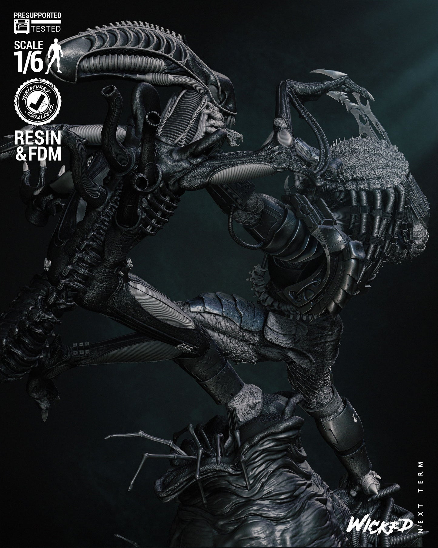 Predator Vs Alien Diorama