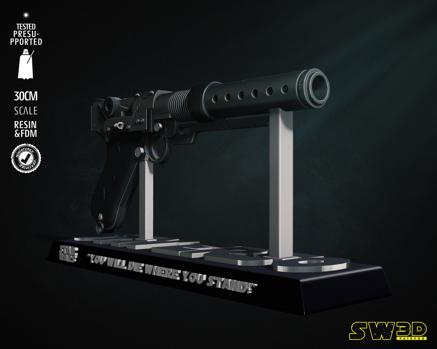 A-180 Rogue One Blaster Statue