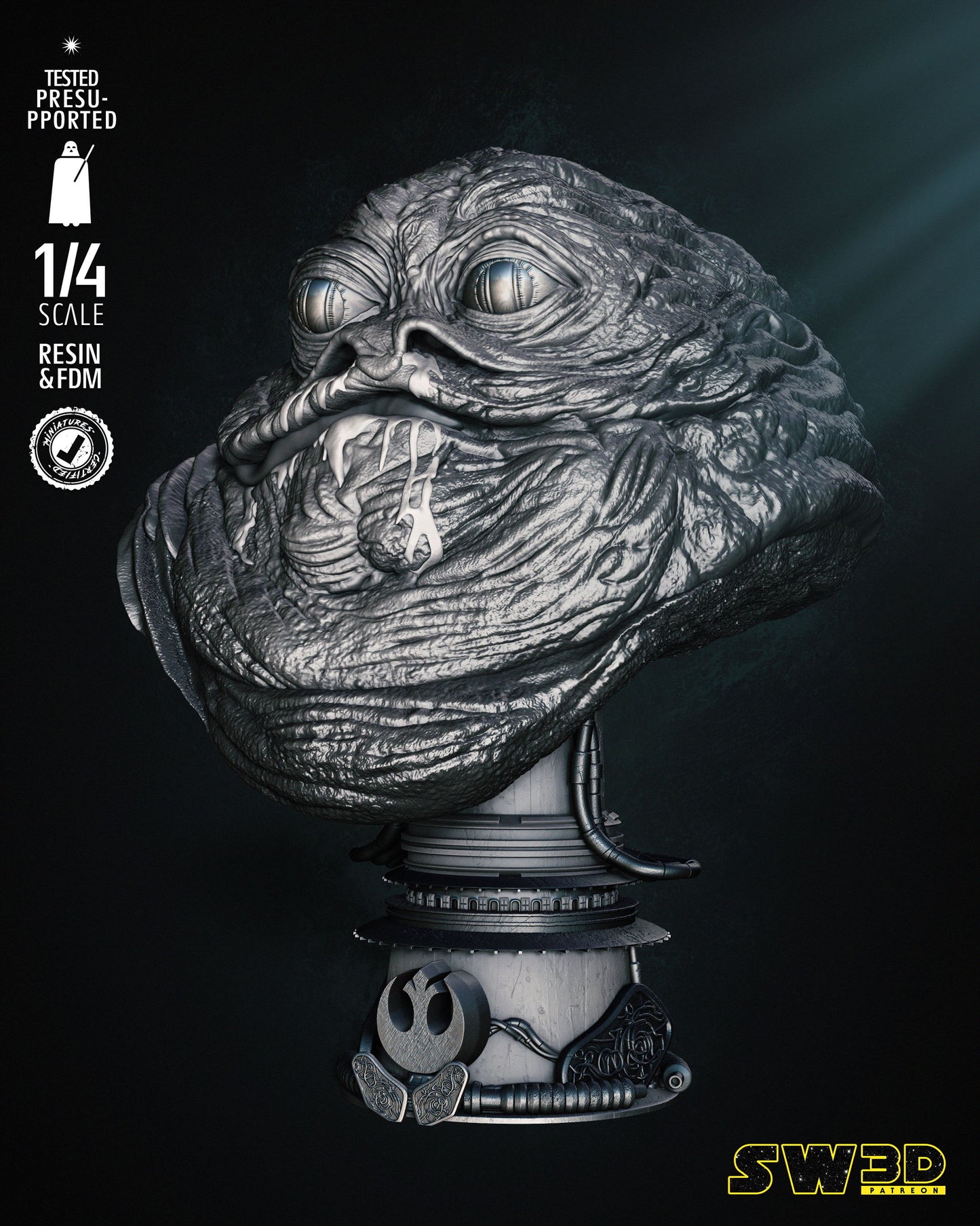 Jabba The Hutt Portrait Bust