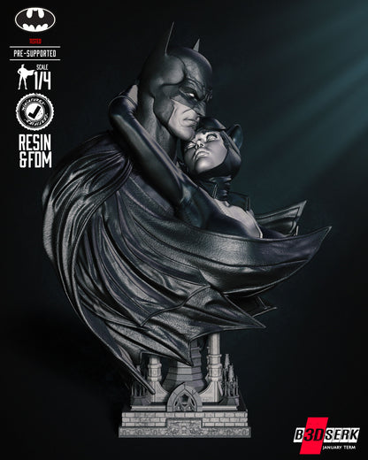 Catwoman & Batman Bust