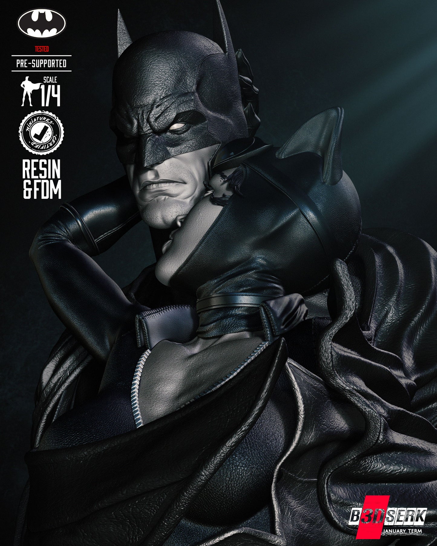 Catwoman & Batman Bust
