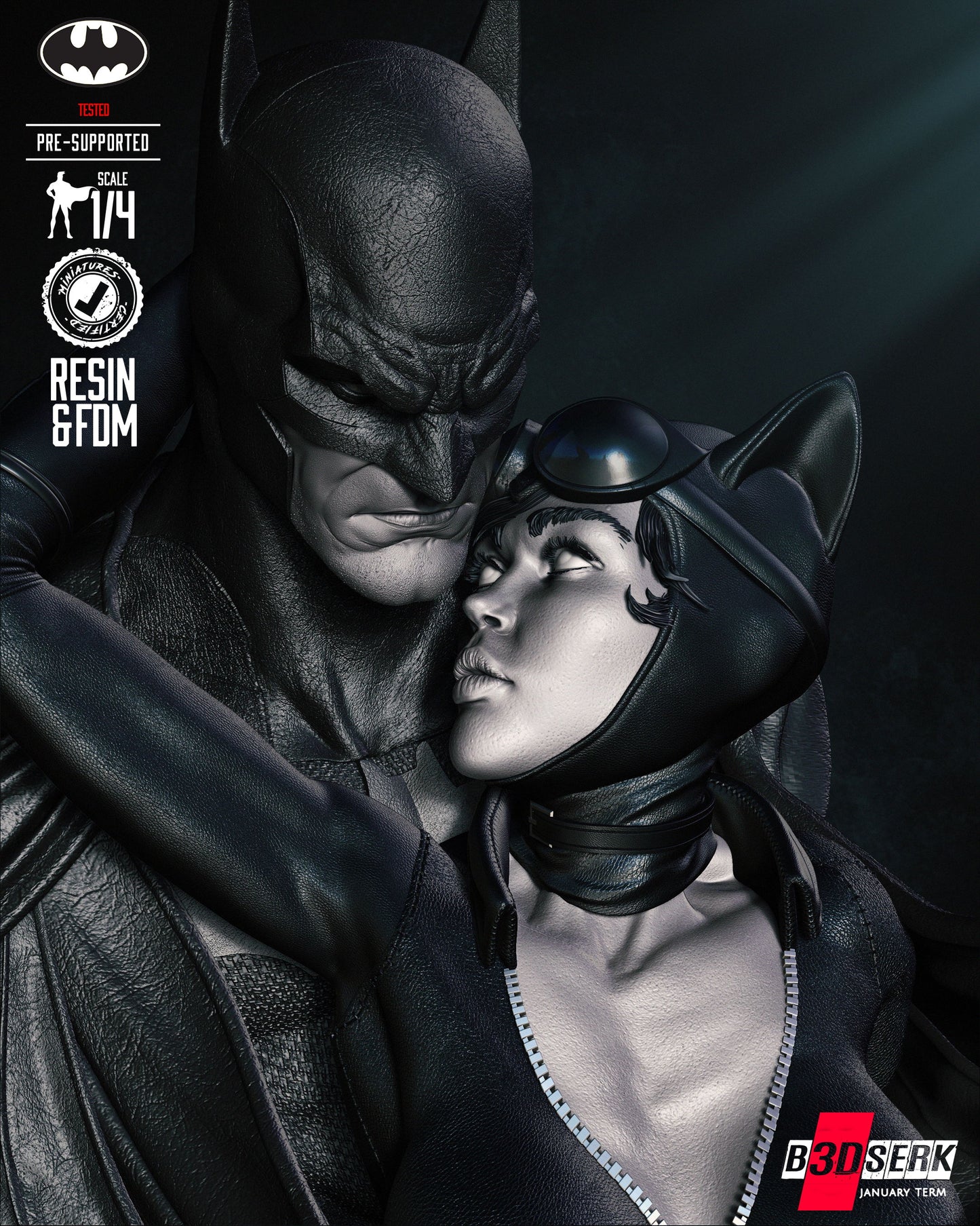 Catwoman & Batman Bust