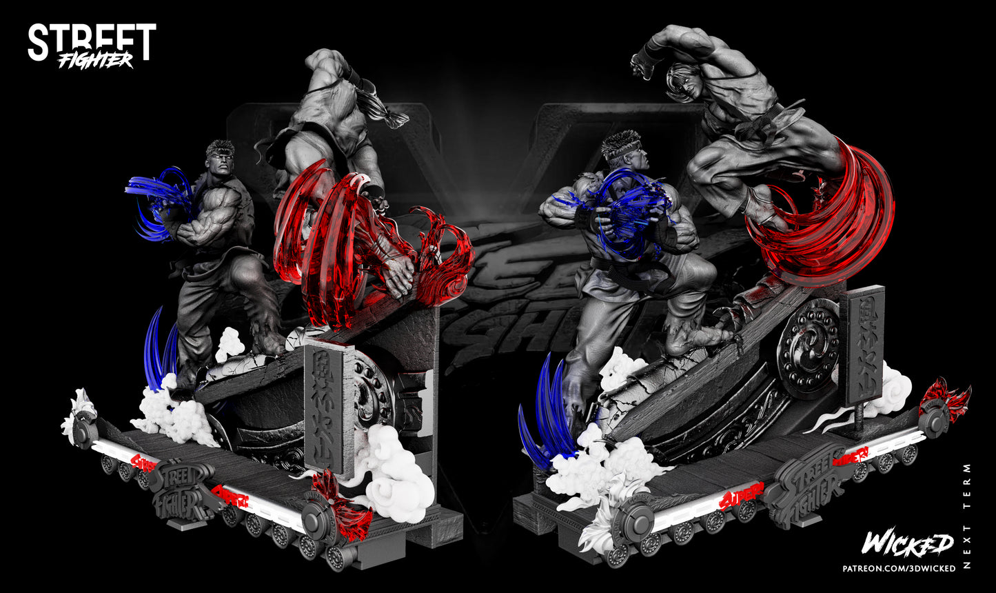 Ken vs Ryu (Street Fighter) Diorama