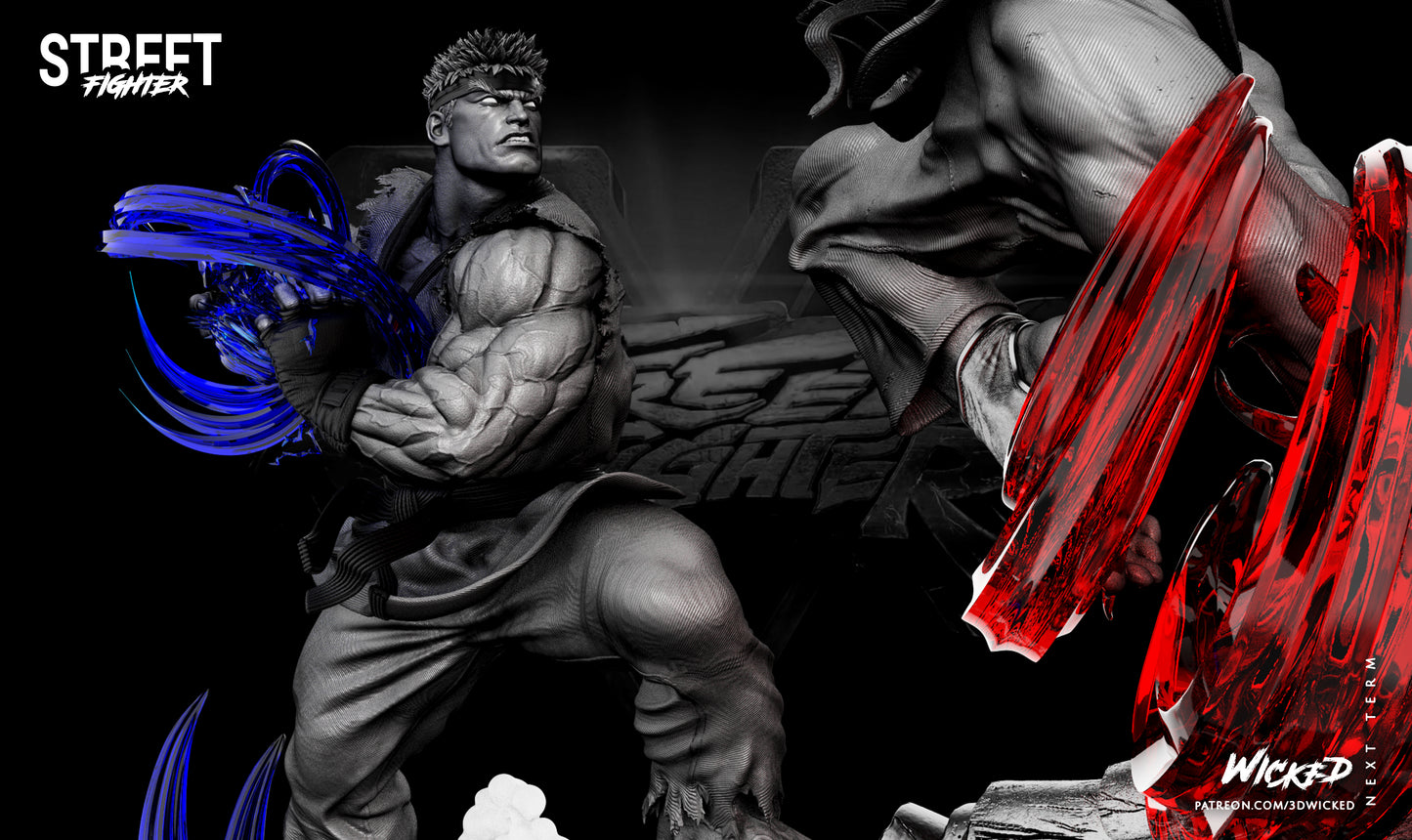 Ken vs Ryu (Street Fighter) Diorama