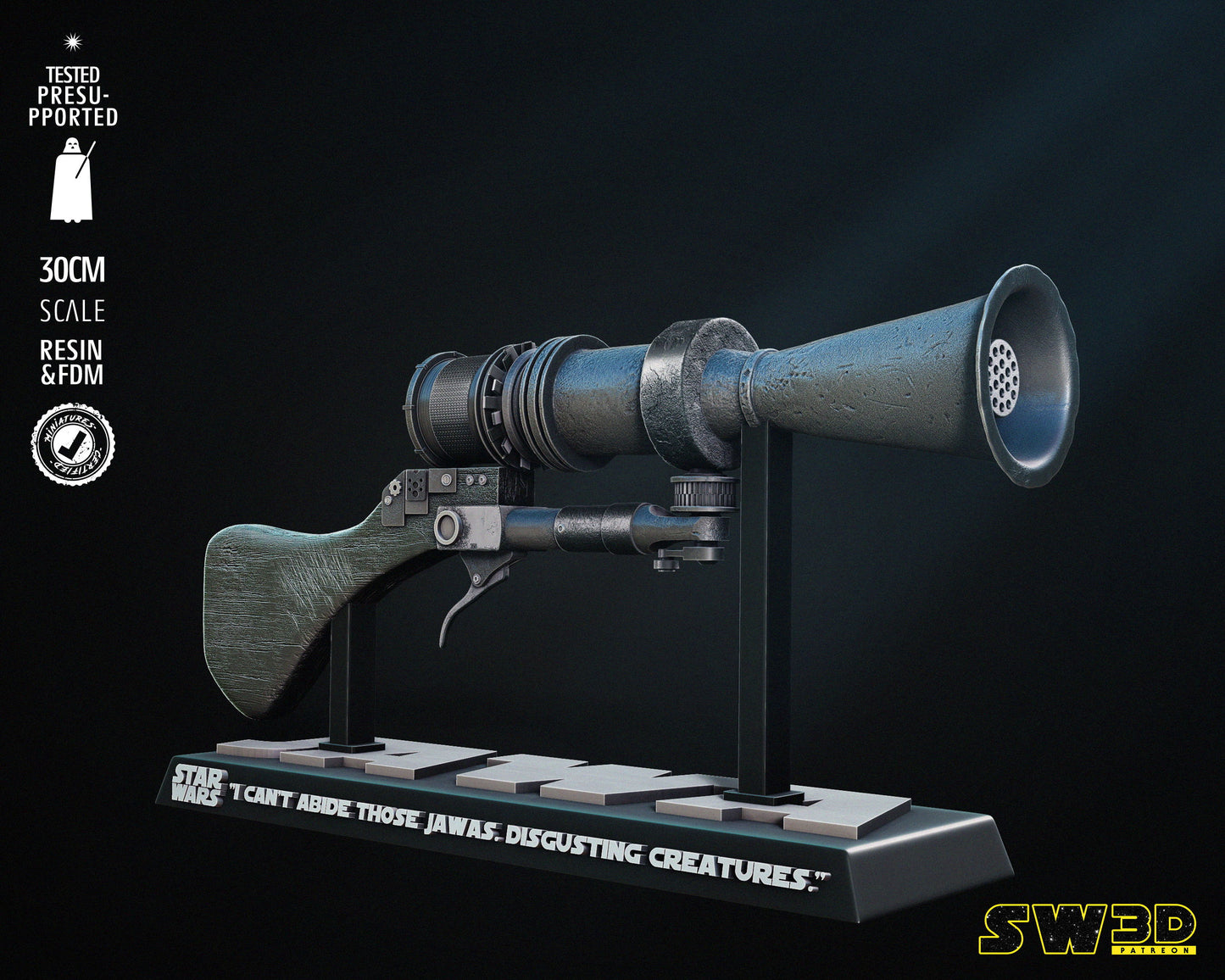 Jawa Blaster Statue