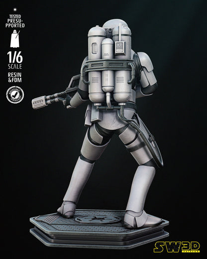 Flame Trooper Statue