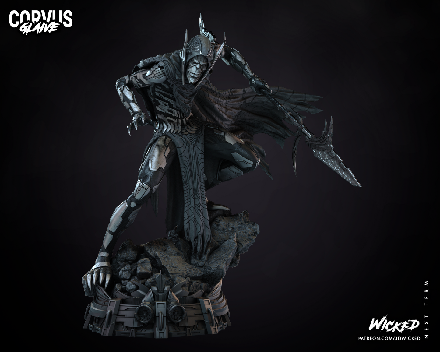 Corvus Glaive Statue