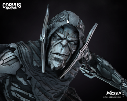 Corvus Glaive Statue