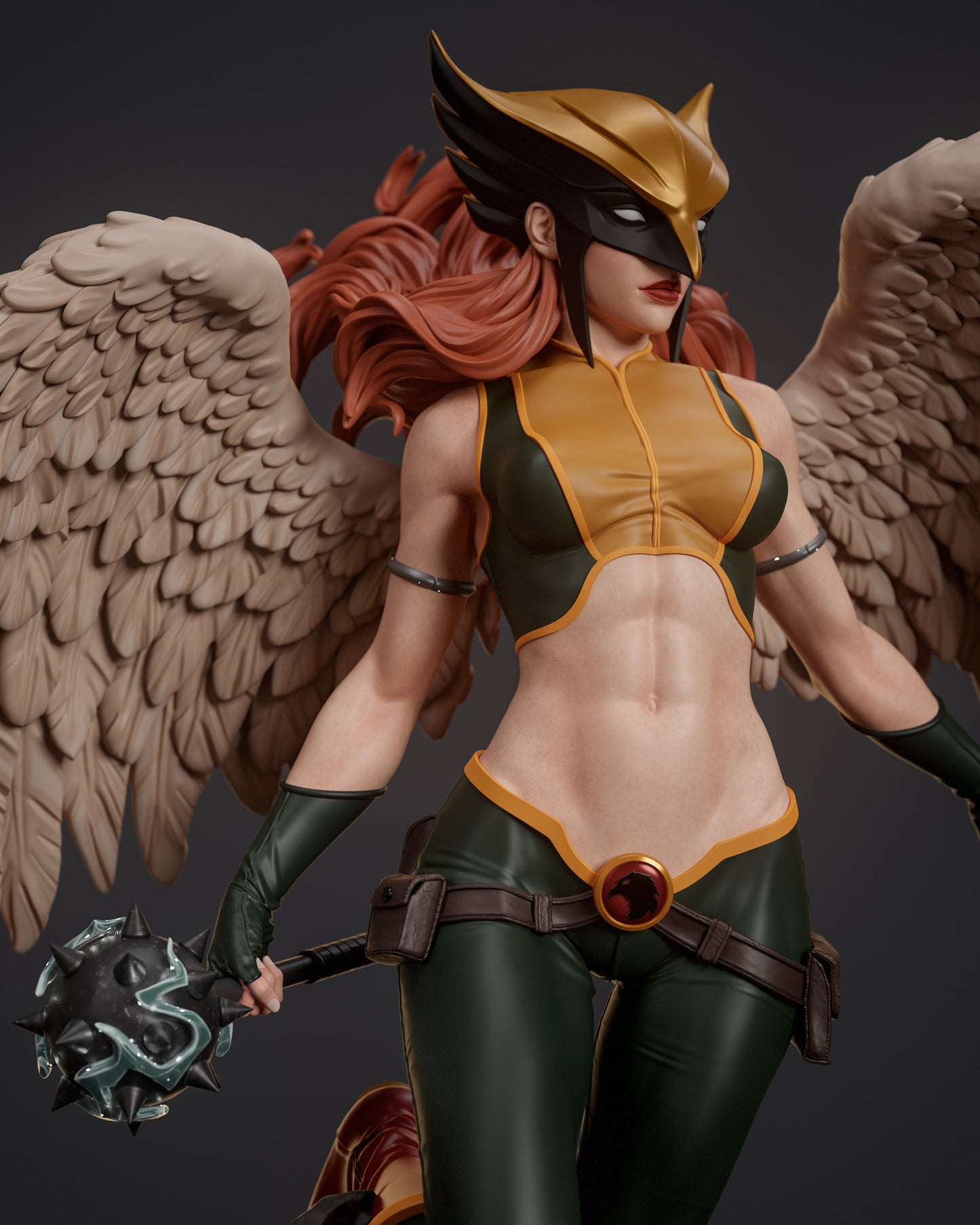 Hawkgirl Statue