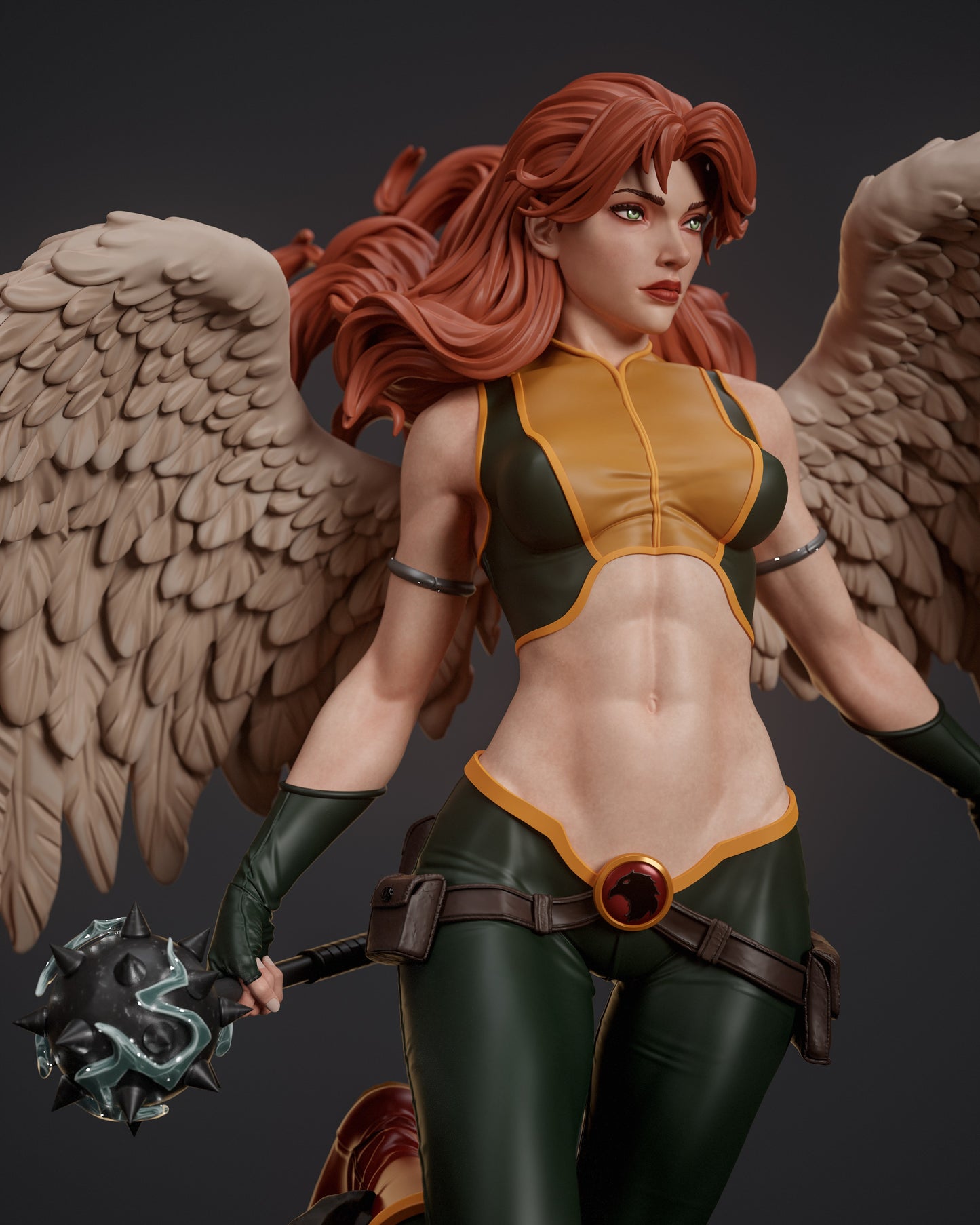 Hawkgirl Statue