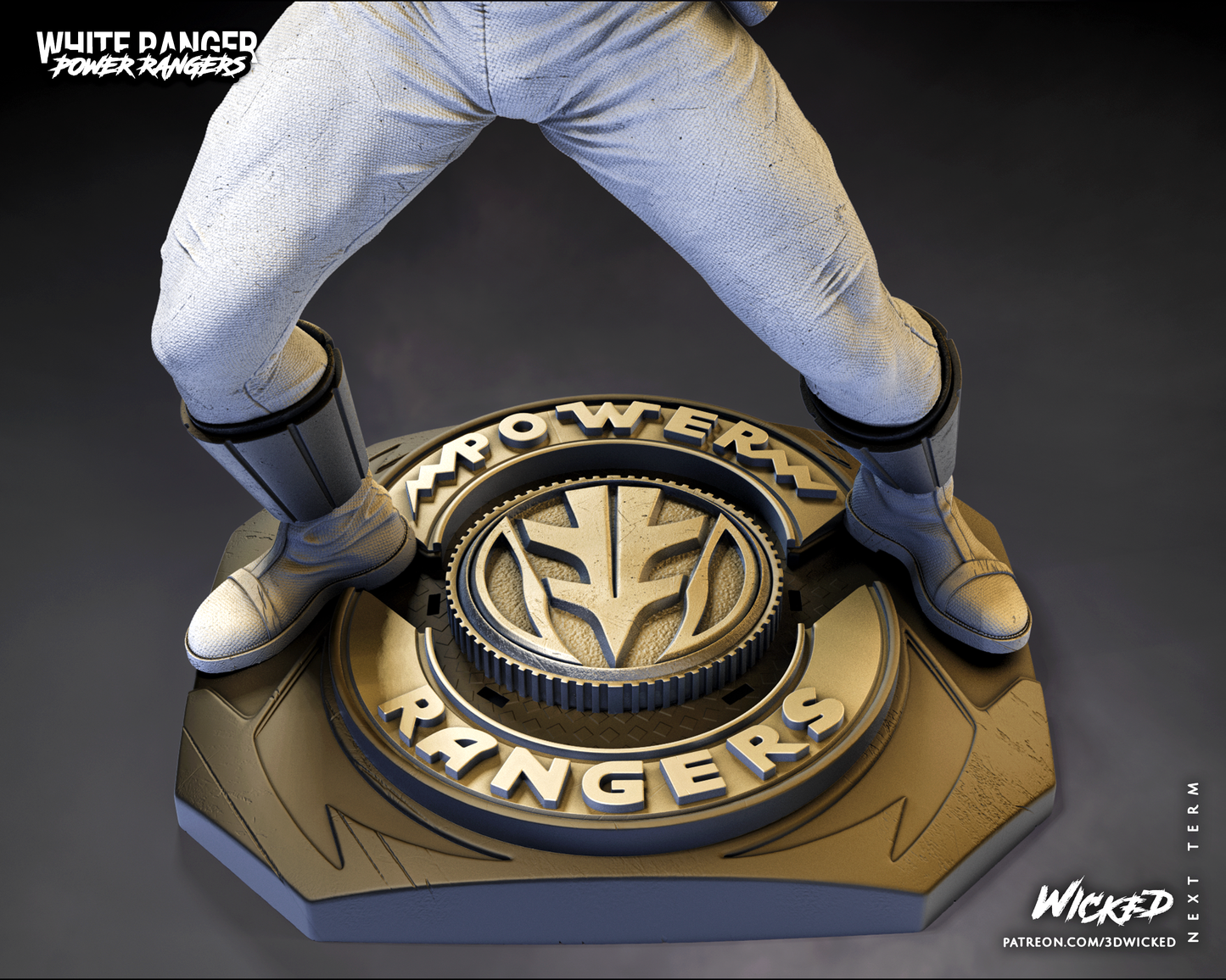 Power Rangers White Ranger Statue