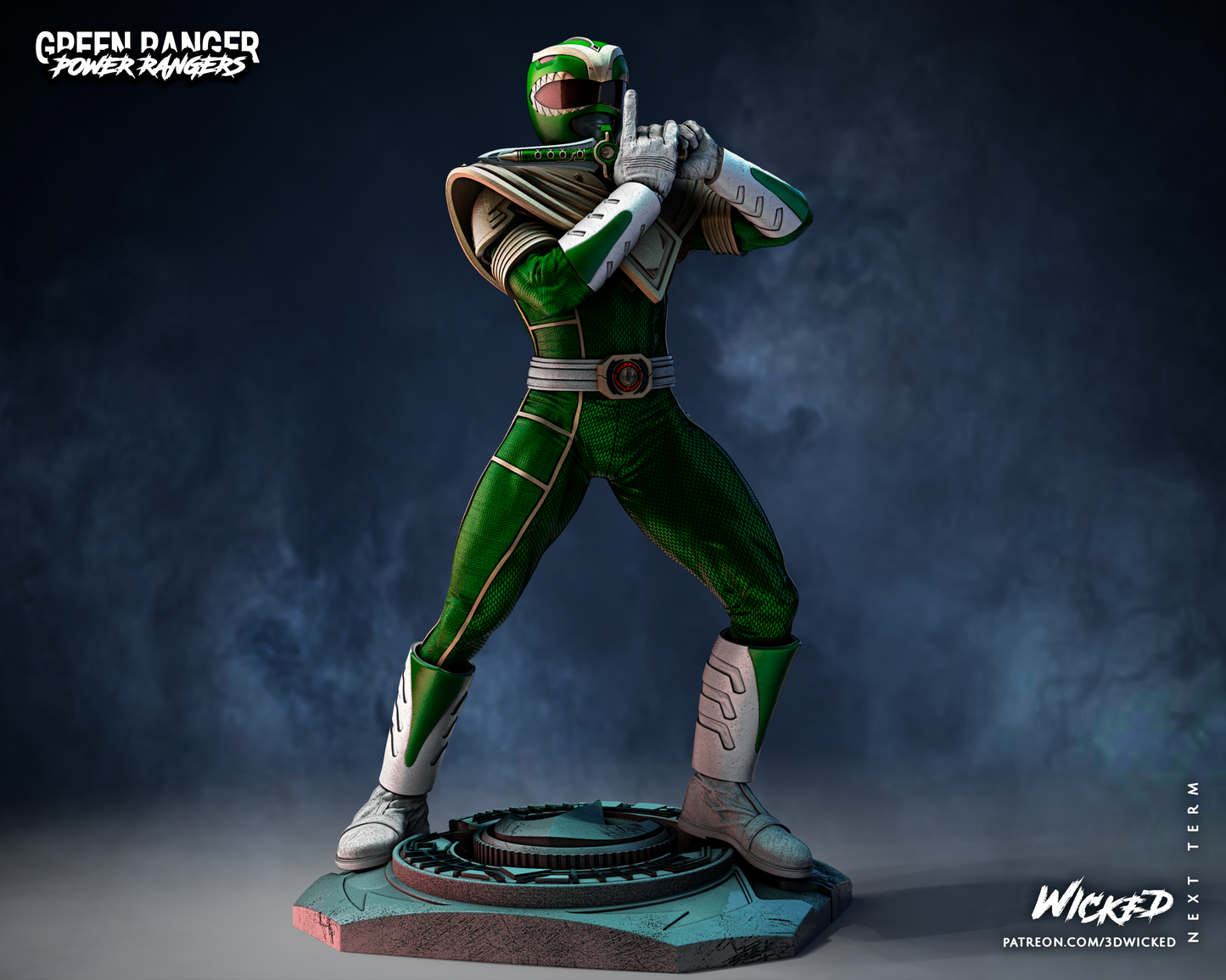 Power Rangers Green Ranger Statue