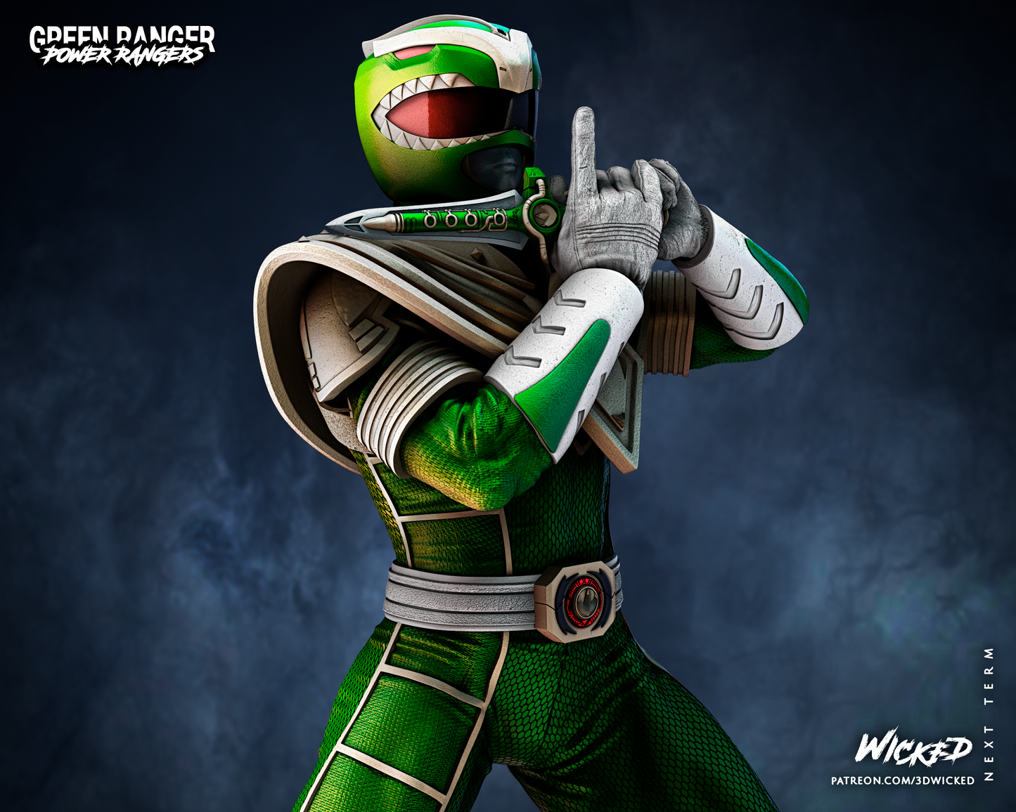 Power Rangers Green Ranger Statue