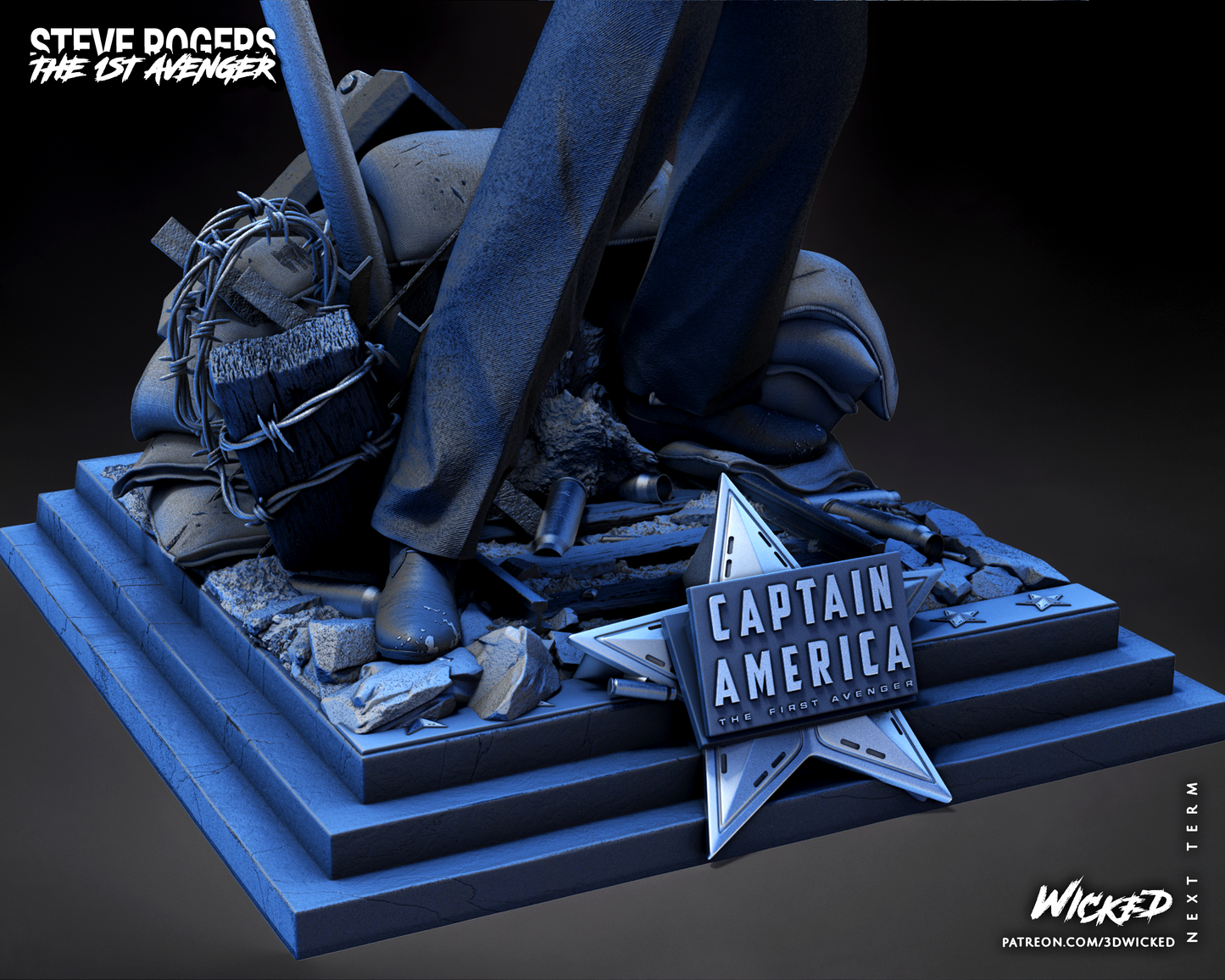 Steve Rogers Statue