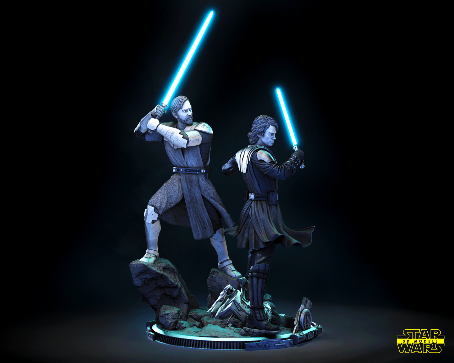 Anakin & Obi Wan Diorama