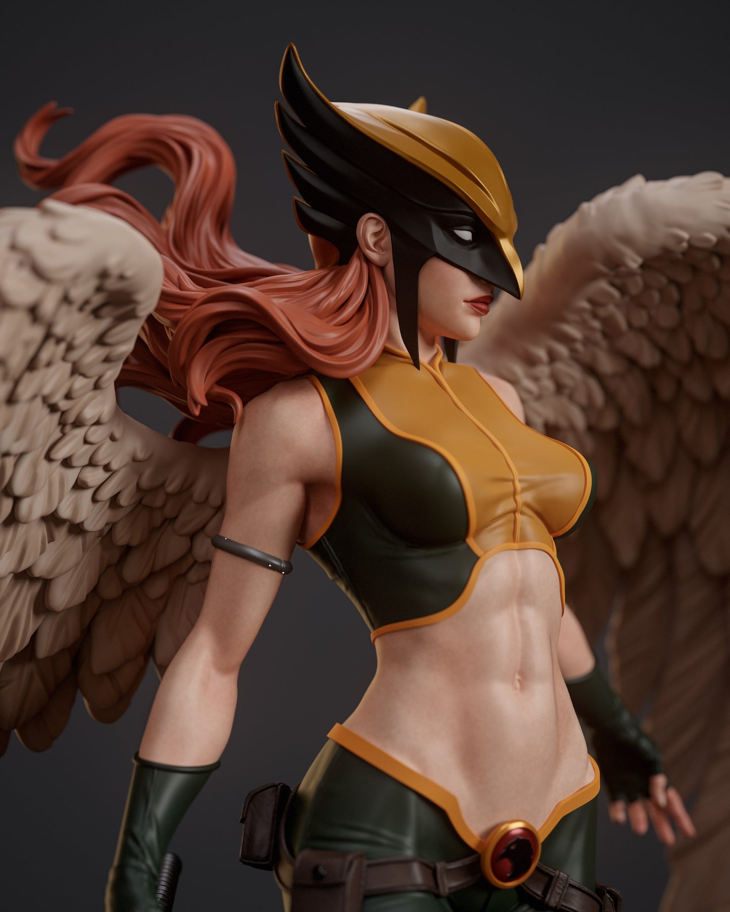 Hawkgirl Statue