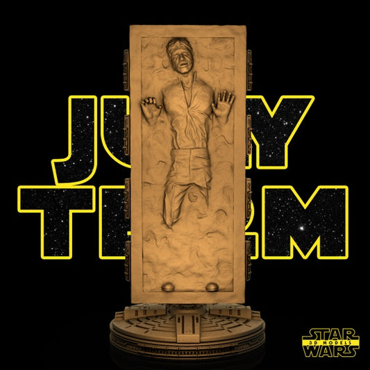 Han Solo on Carbonite Statue