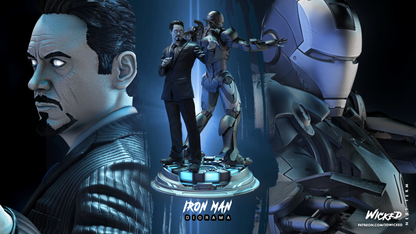 Iron Man And Tony Stark Diorama