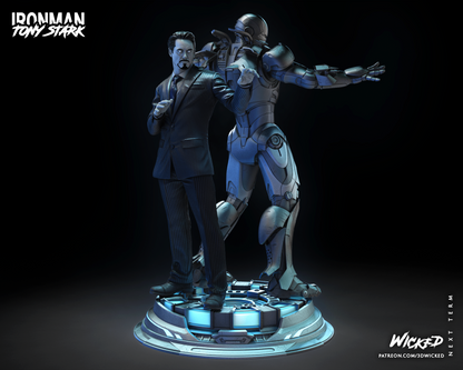 Iron Man And Tony Stark Diorama