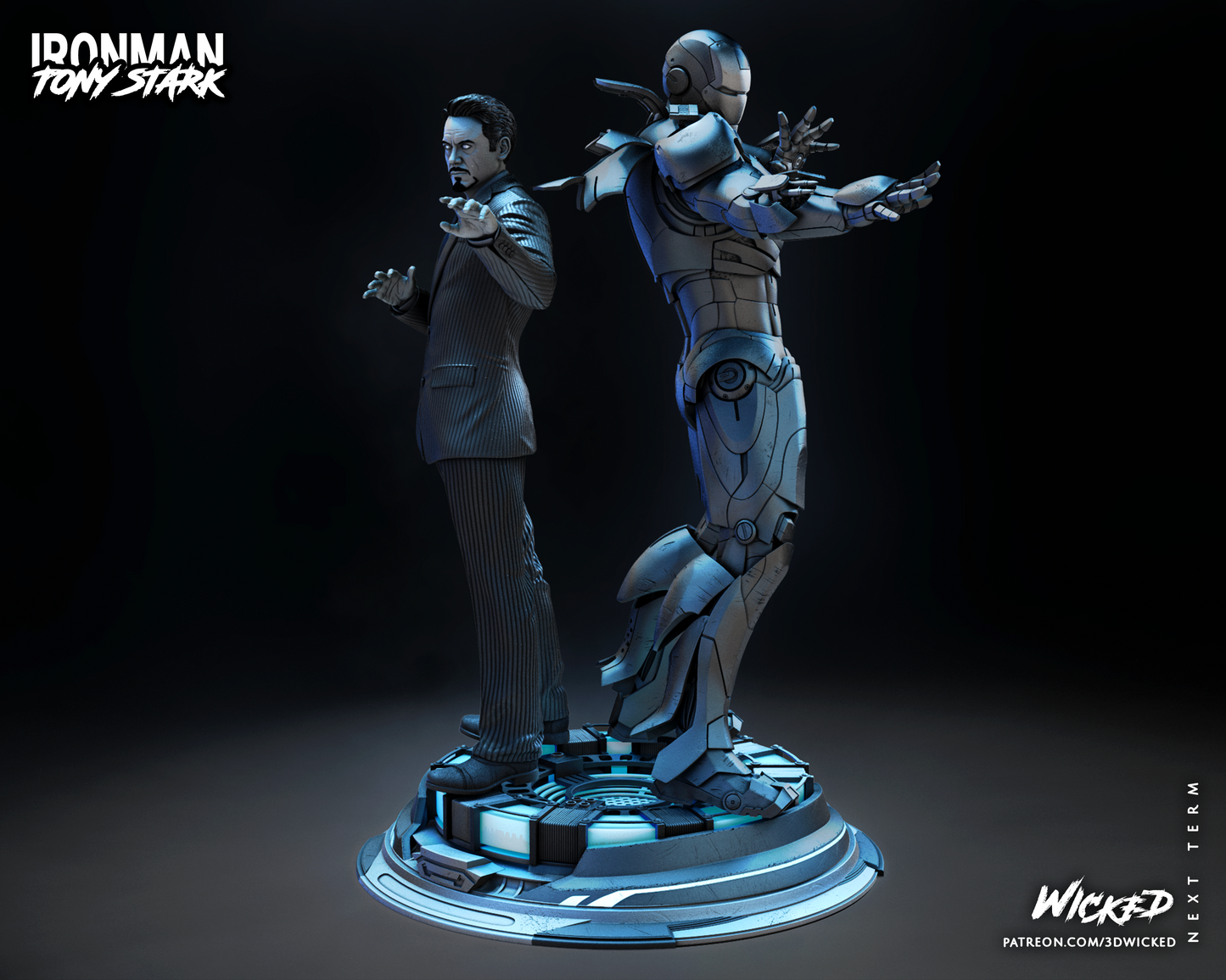 Iron Man And Tony Stark Diorama