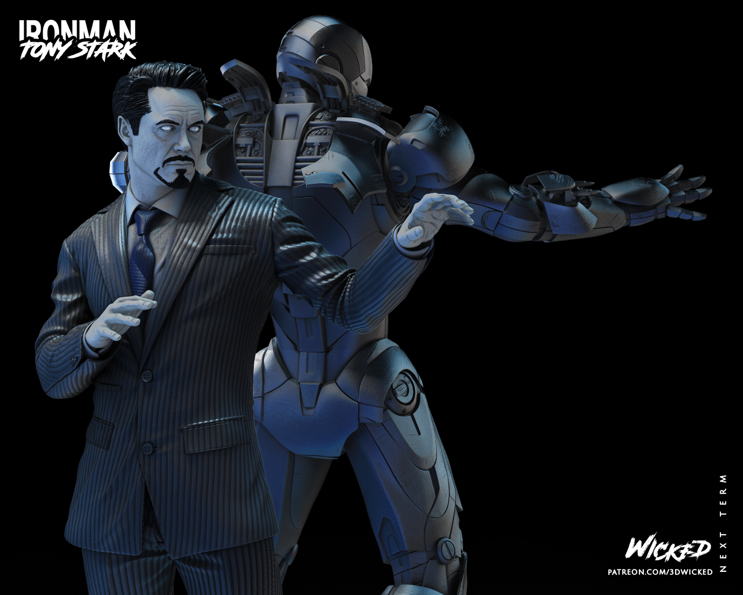 Iron Man And Tony Stark Diorama