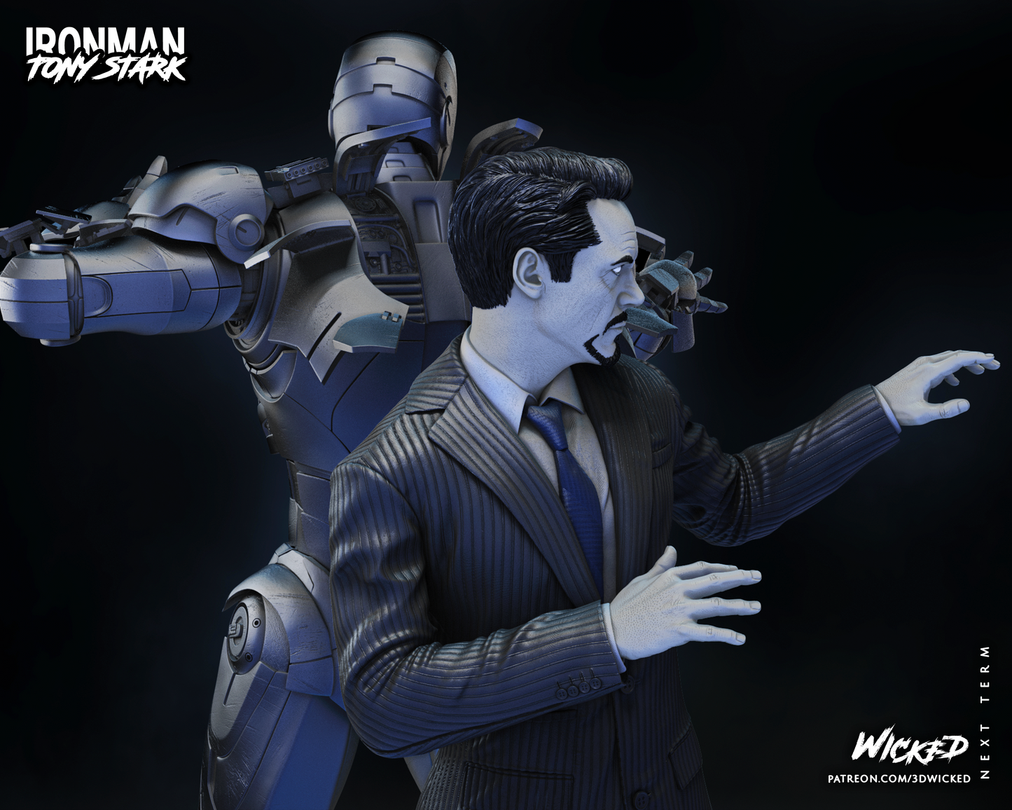 Iron Man And Tony Stark Diorama