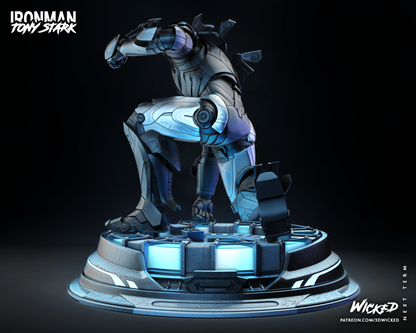 Iron Man 2023 Landing  Pose Statue