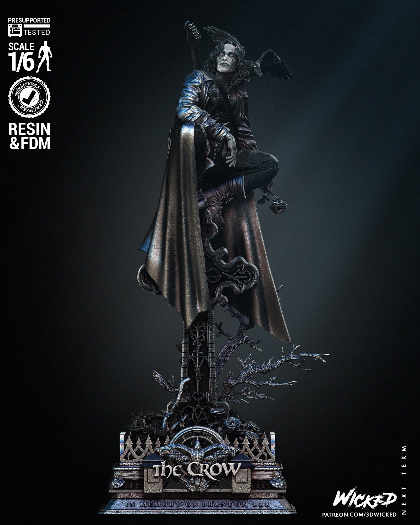 The Crow Statue