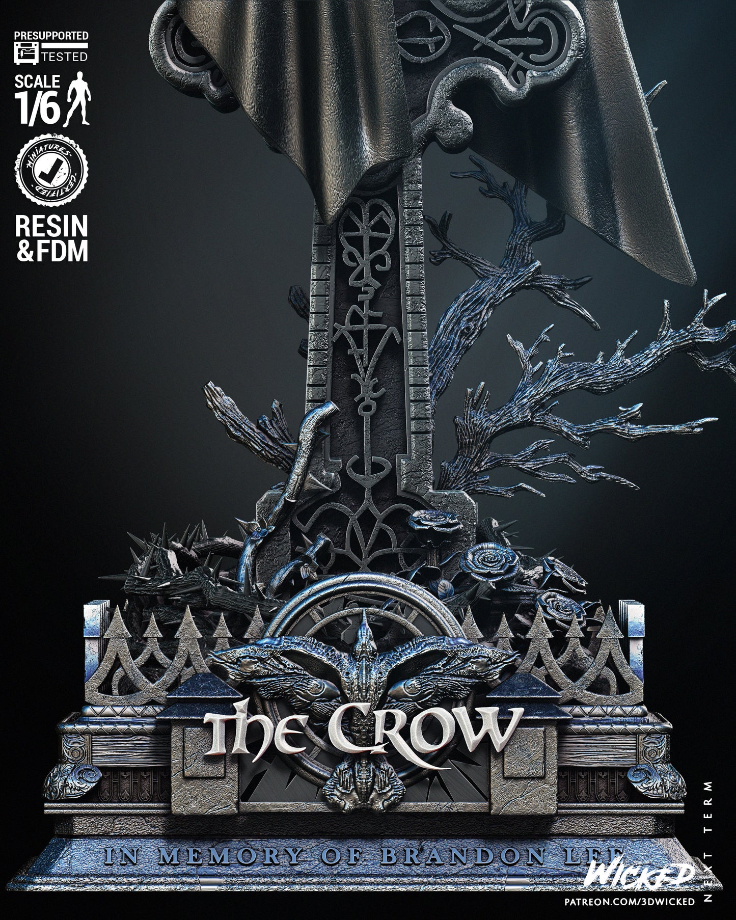 The Crow Statue