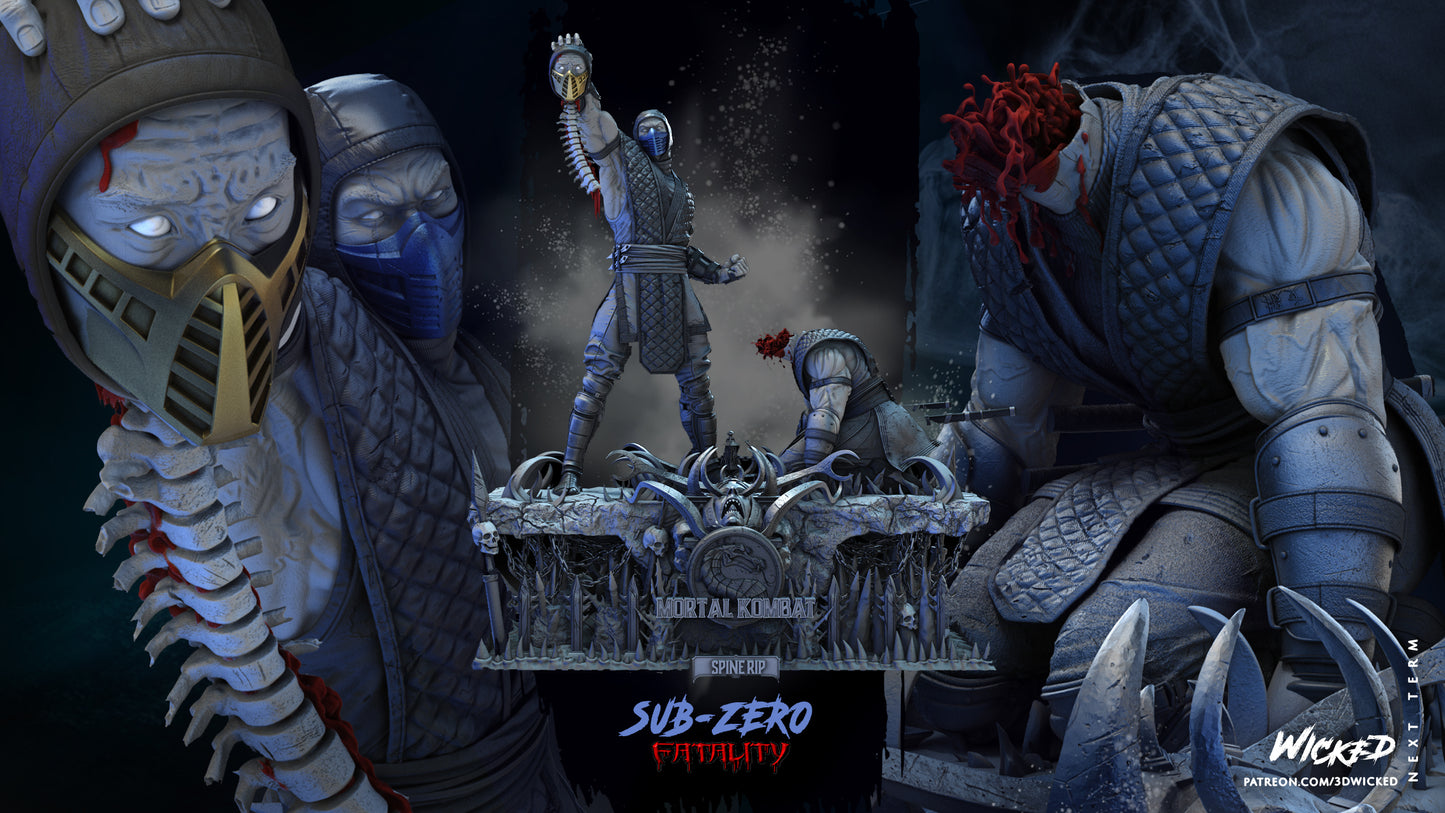 Sub Zero Vs Scorpion Diorama