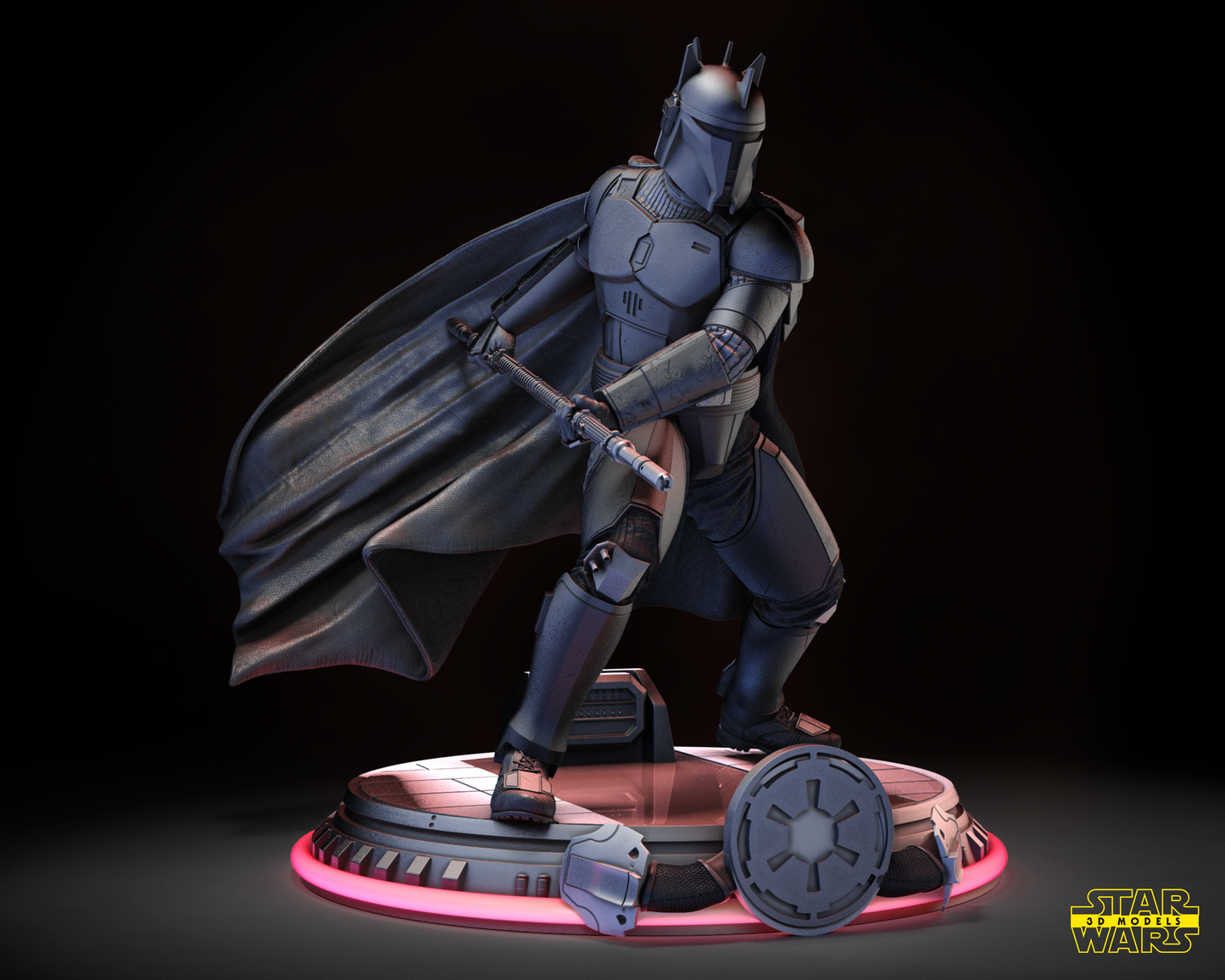 Moff Gideon Statue