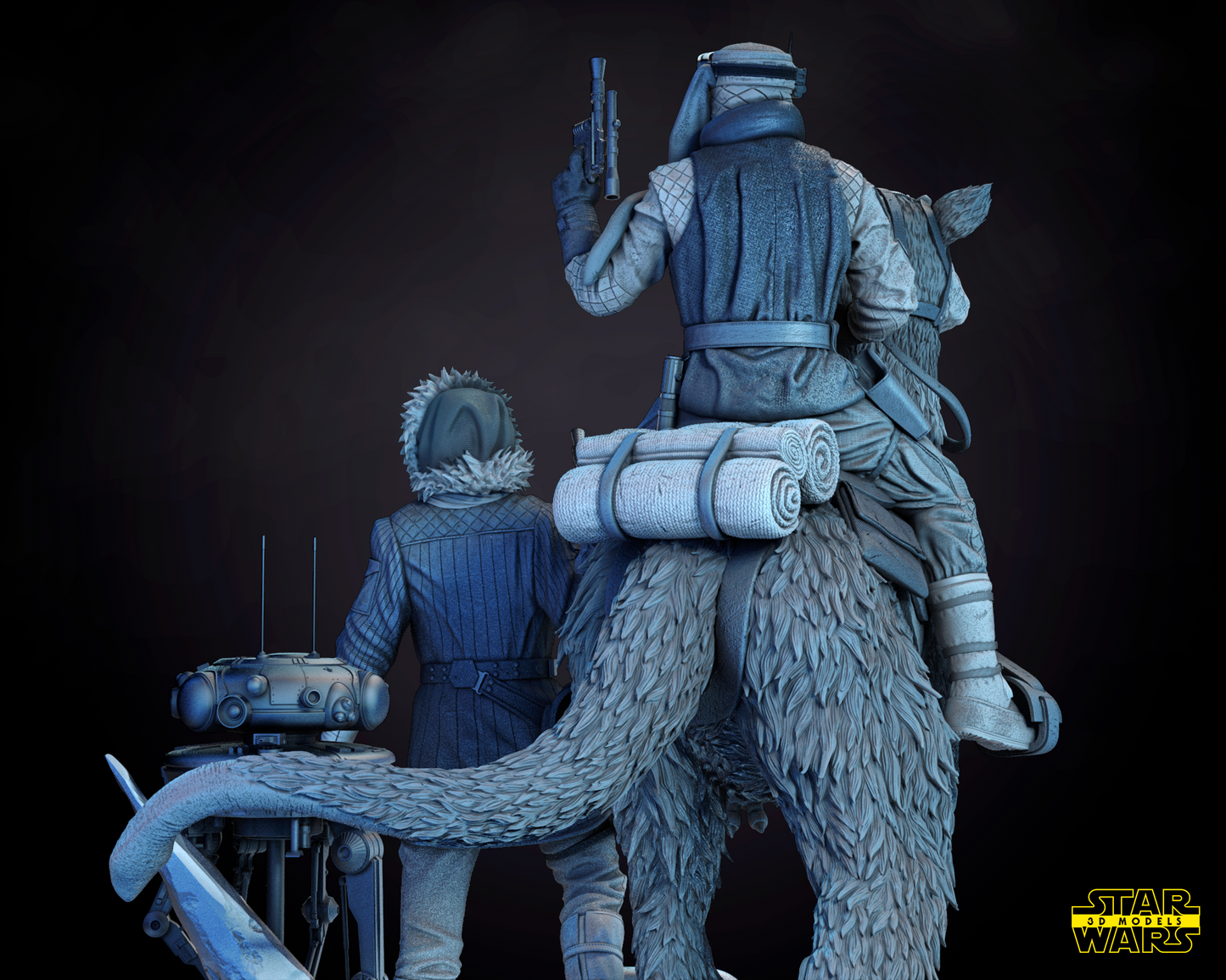 Luke Slywalker & Han Solo Diorama