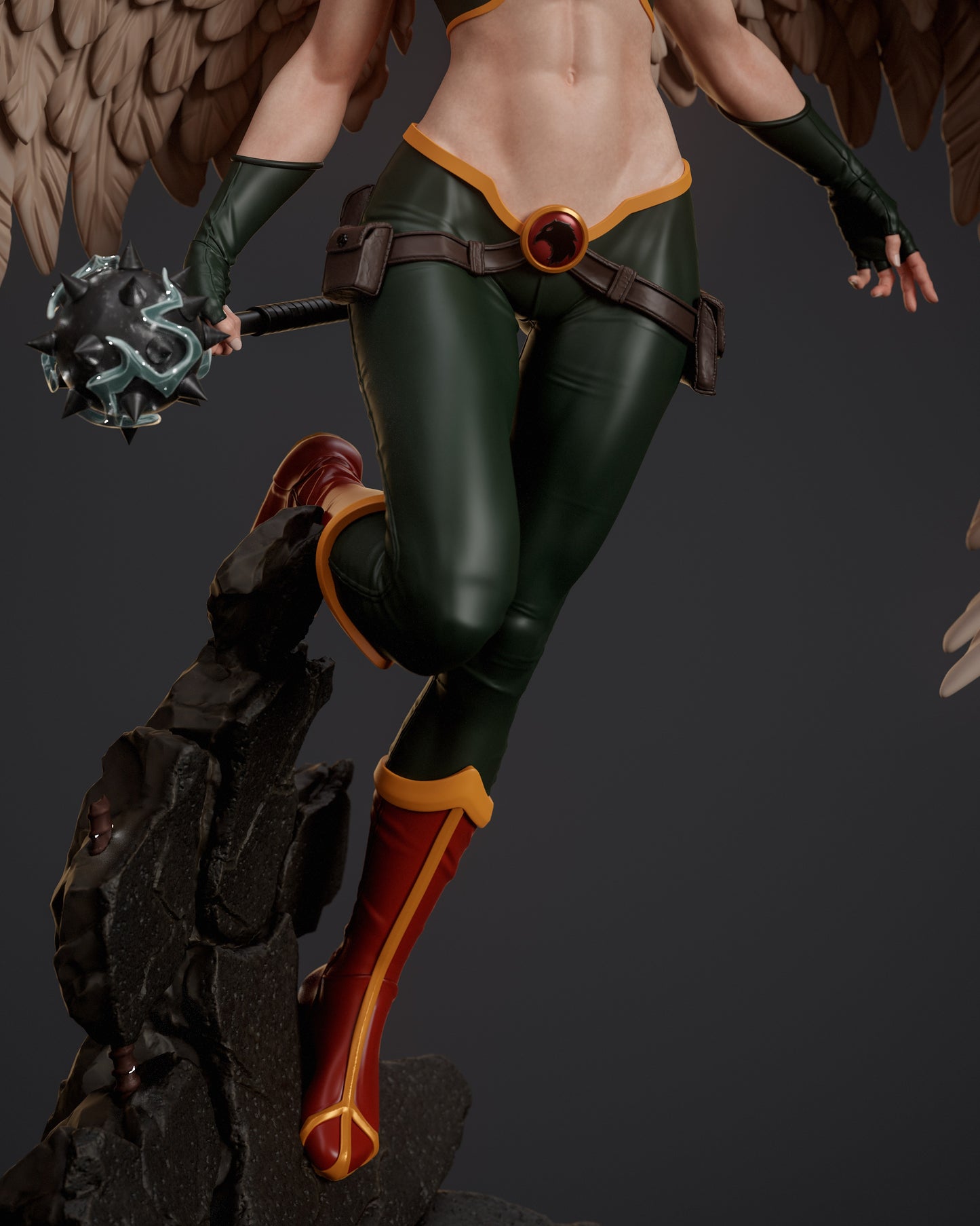 Hawkgirl Statue