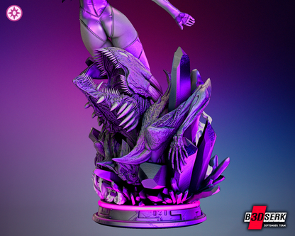 Star Saphire Violet Lantern Statue