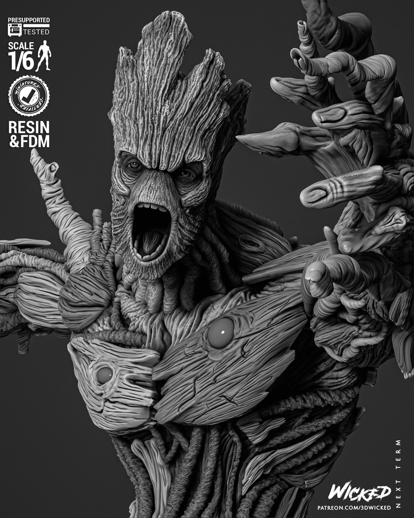 Groot Comics Version Statue