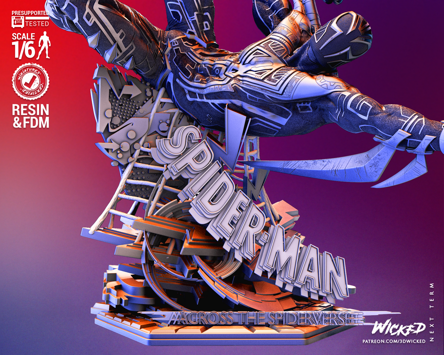 Spiderman 2099 Miguel O-Hara Statue