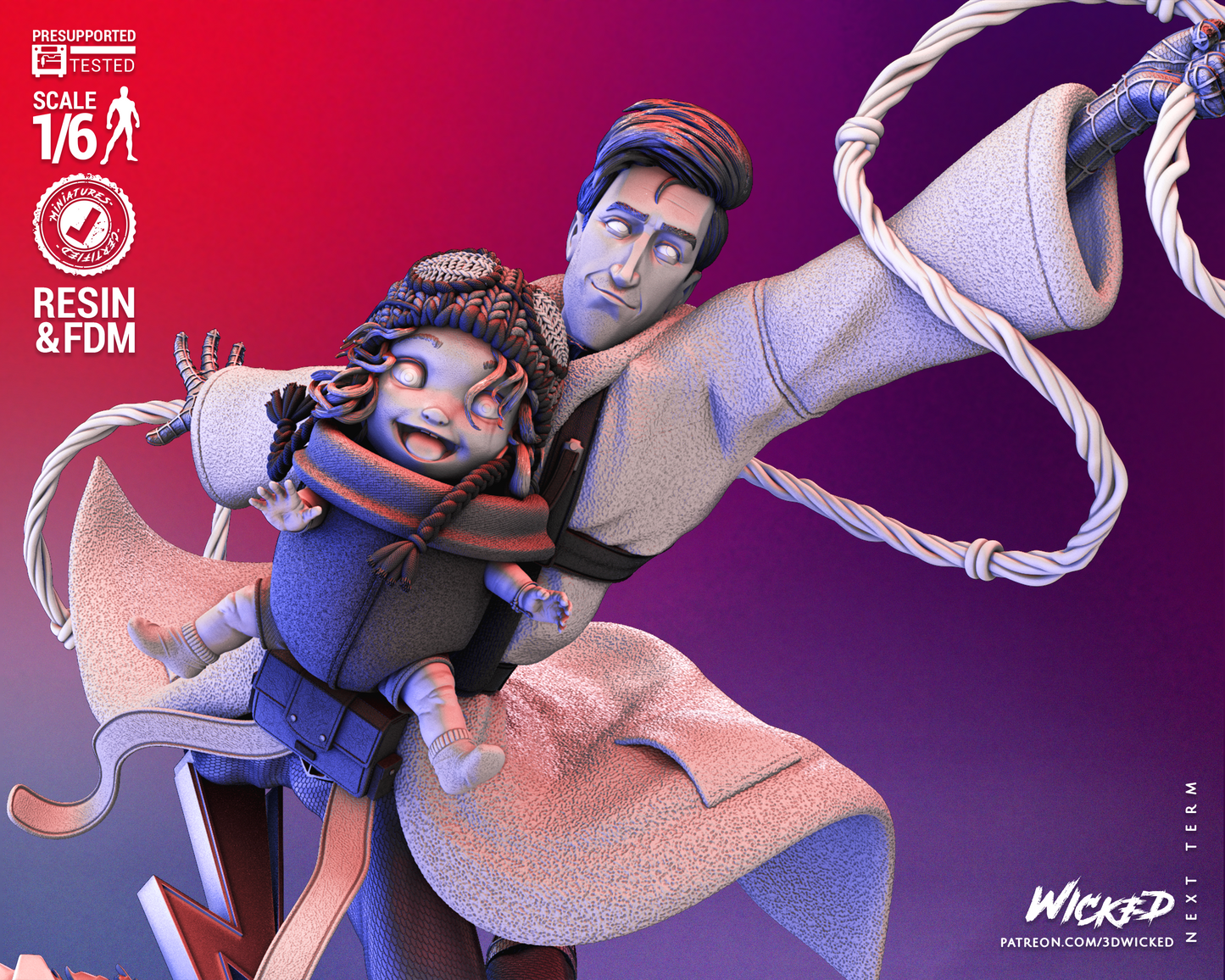 Peter B Parker & Mayday (Spiderman Across The Spider Verse) Statue