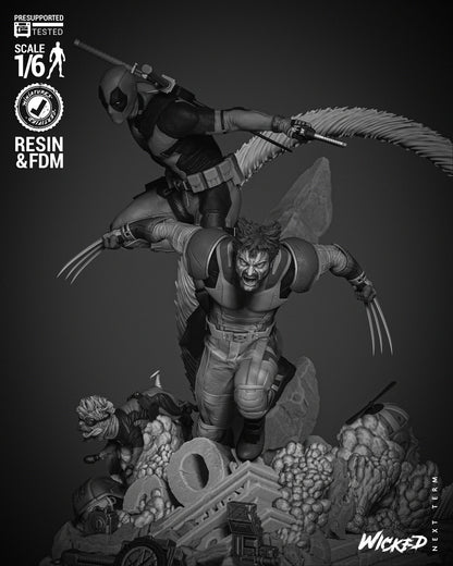 Deadpool & Wolverine Diorama