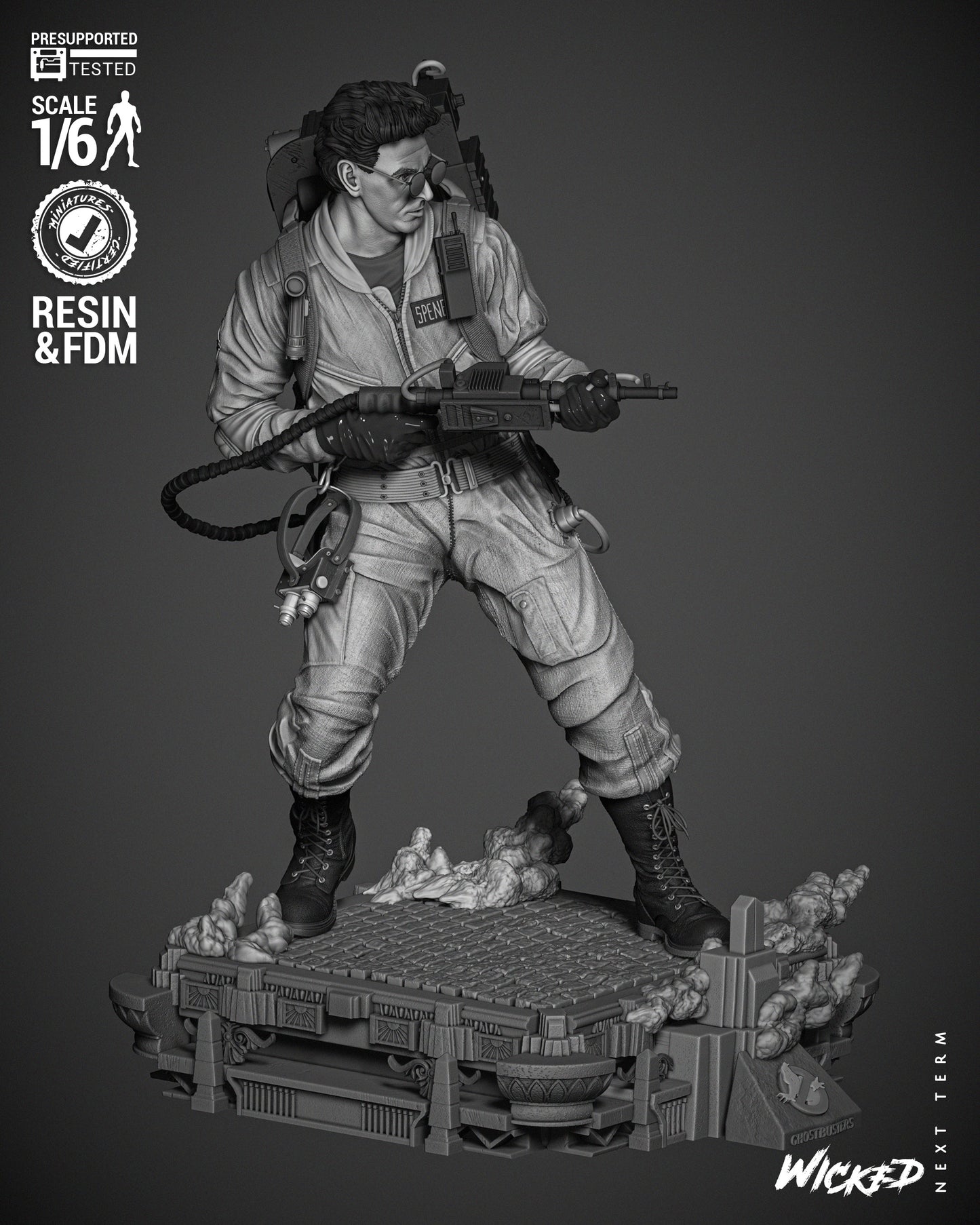 Egon Spengler (Ghostbusters) Statue