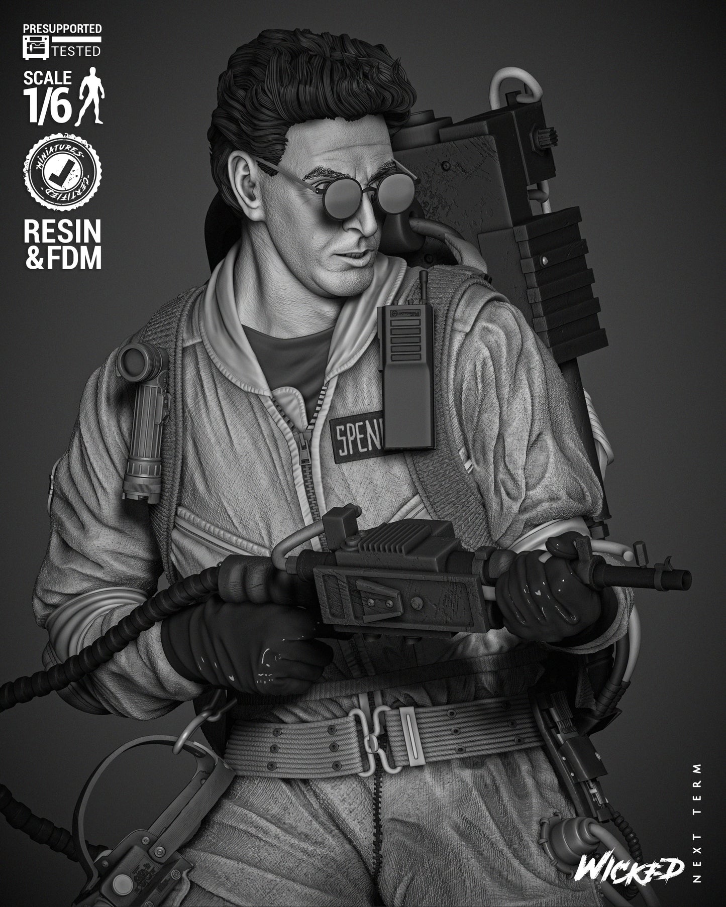 Egon Spengler (Ghostbusters) Statue