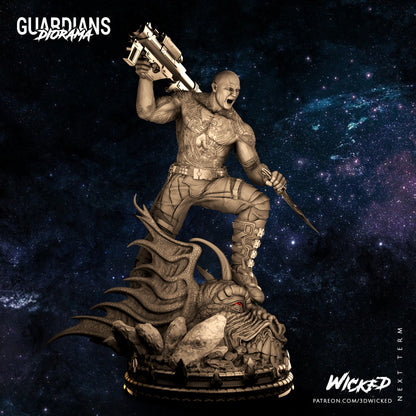 Drax Guardians Of The Galaxy Statue