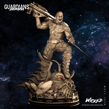 Drax Guardians Of The Galaxy Statue