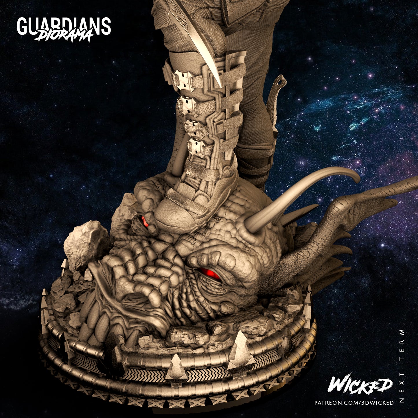 Drax Guardians Of The Galaxy Statue