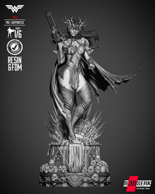 Wonder Woman Death Metal Statue