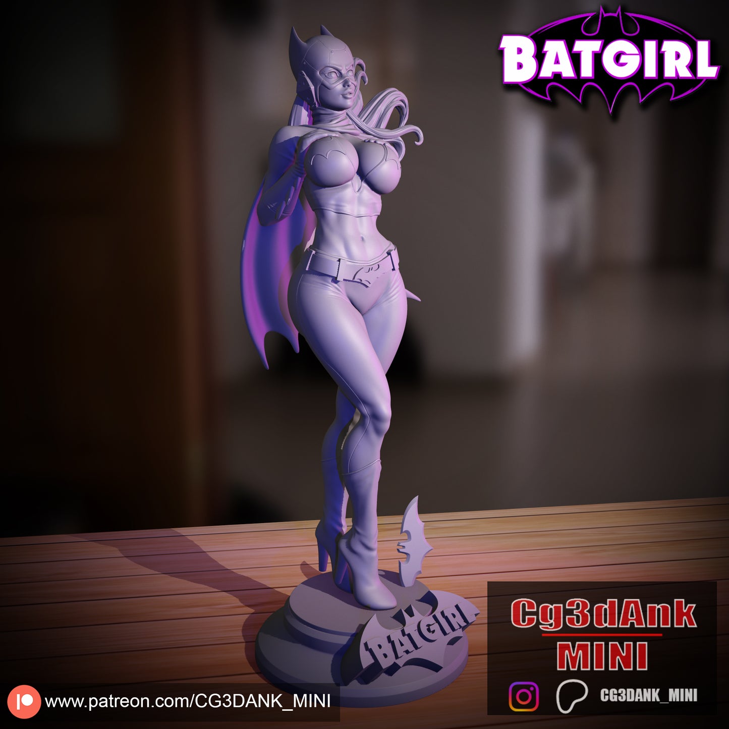 Bat Girl Statue